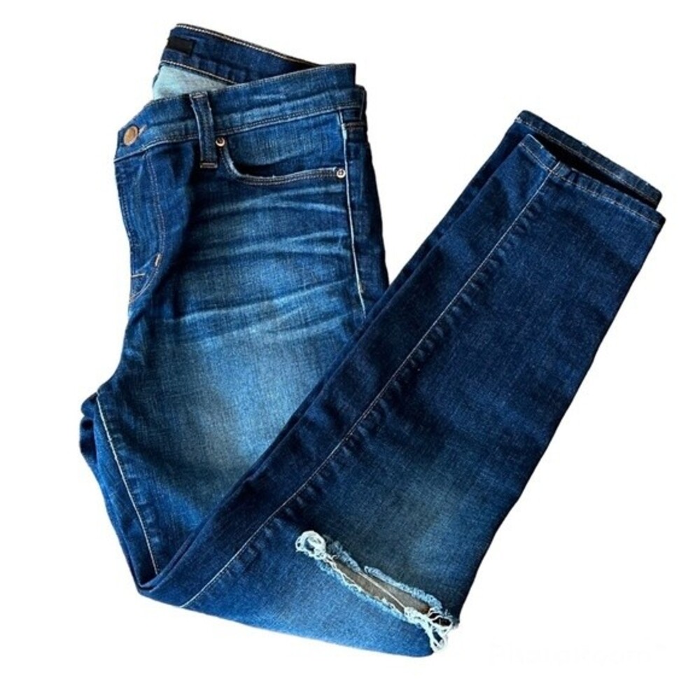 J Brand blue jeans Skinny Capri Distressed Jeans Alta Wash Sz 28